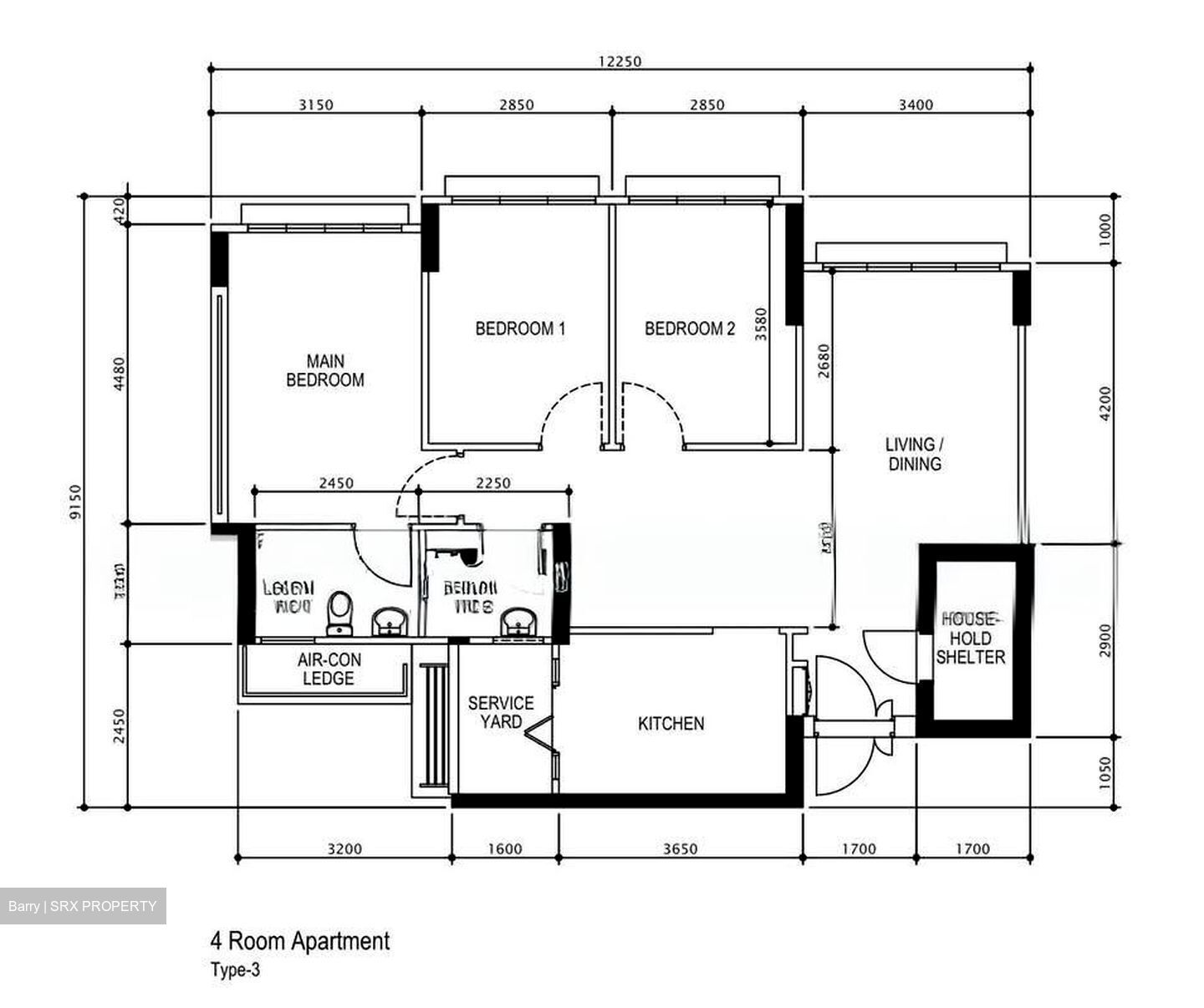 Blk 18C Macpherson Residency (Geylang), HDB 4 Rooms #566690371